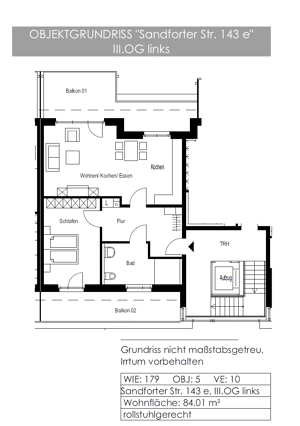 Gemütliche 2-Zimmer Neubauwohnung in Lüstringen