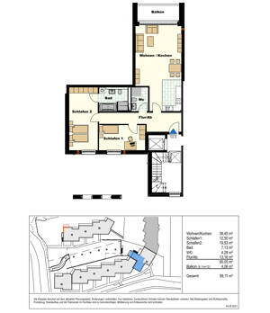 *** NEU - Exklusives 3-Zimmer-Neubau Penthaus mit Fahrstuhl und TG in den HH-Elbvororten *** – 22549 Hamburg – Vorschaubild 3