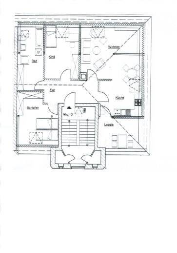 +++Traumhafte DG 3-R. Wohnung+modernes Bad m. Wanne u. Dusche+große Küche+Dachterrasse u.v.m.!!!+++ – Leipzig – Vorschaubild 2