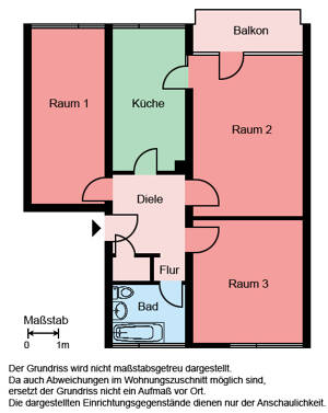 Gut geschnittene 3-Zimmer-Wohnung mit Balkon in Iserlohn-Hombruch zum 01.12.2026! – 58638 Iserlohn – Vorschaubild 5