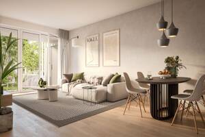 Barrierefrei mit Loggia: Gemütliche 2-Zimmer-Wohnung im KfW-40 QNG Standard – 85764 Oberschleißheim – Vorschaubild 2