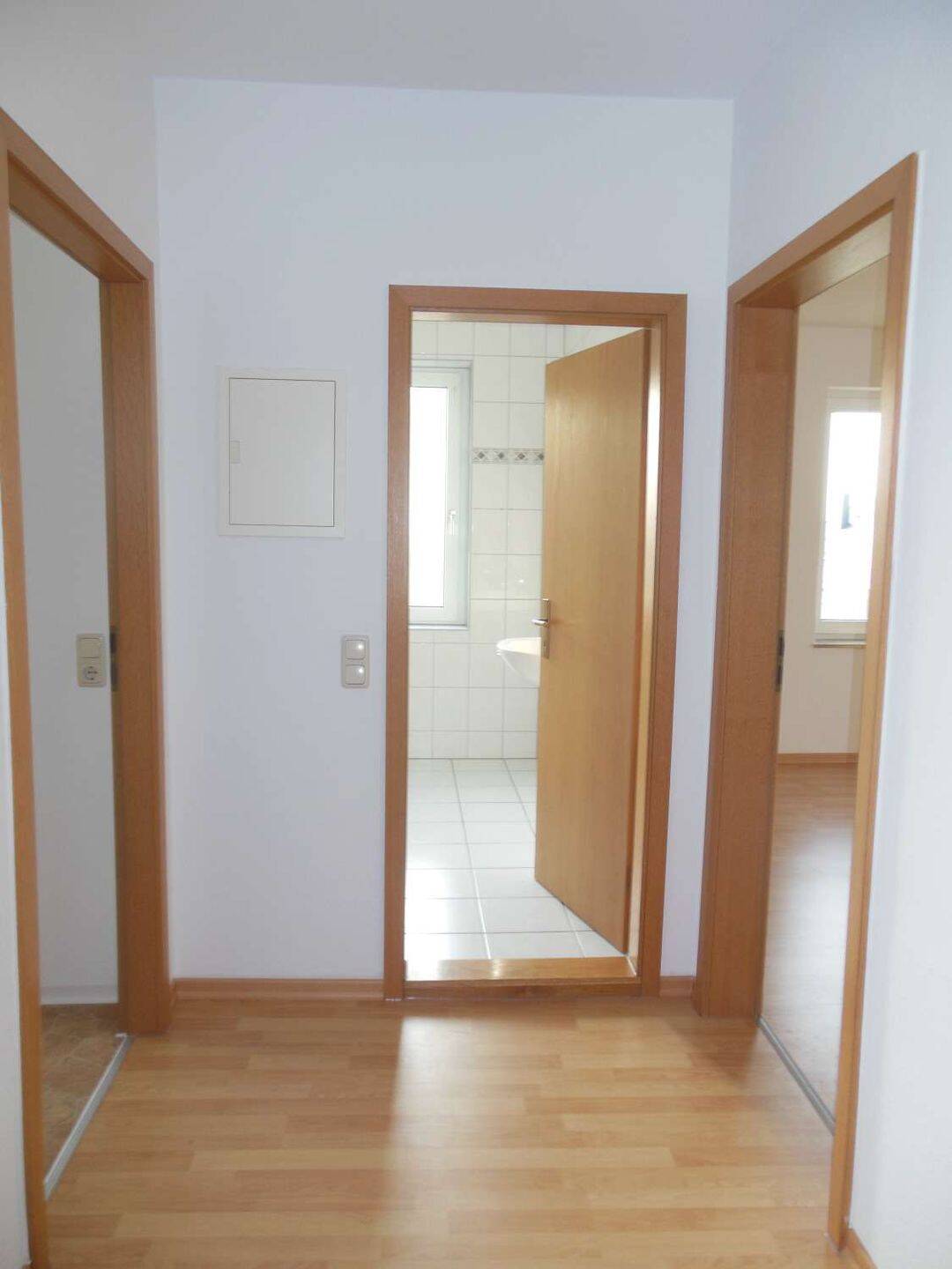 Toller Balkon an der Küche - Laminat - Tageslichtbad mit Badewanne – Chemnitz – Vorschaubild 3