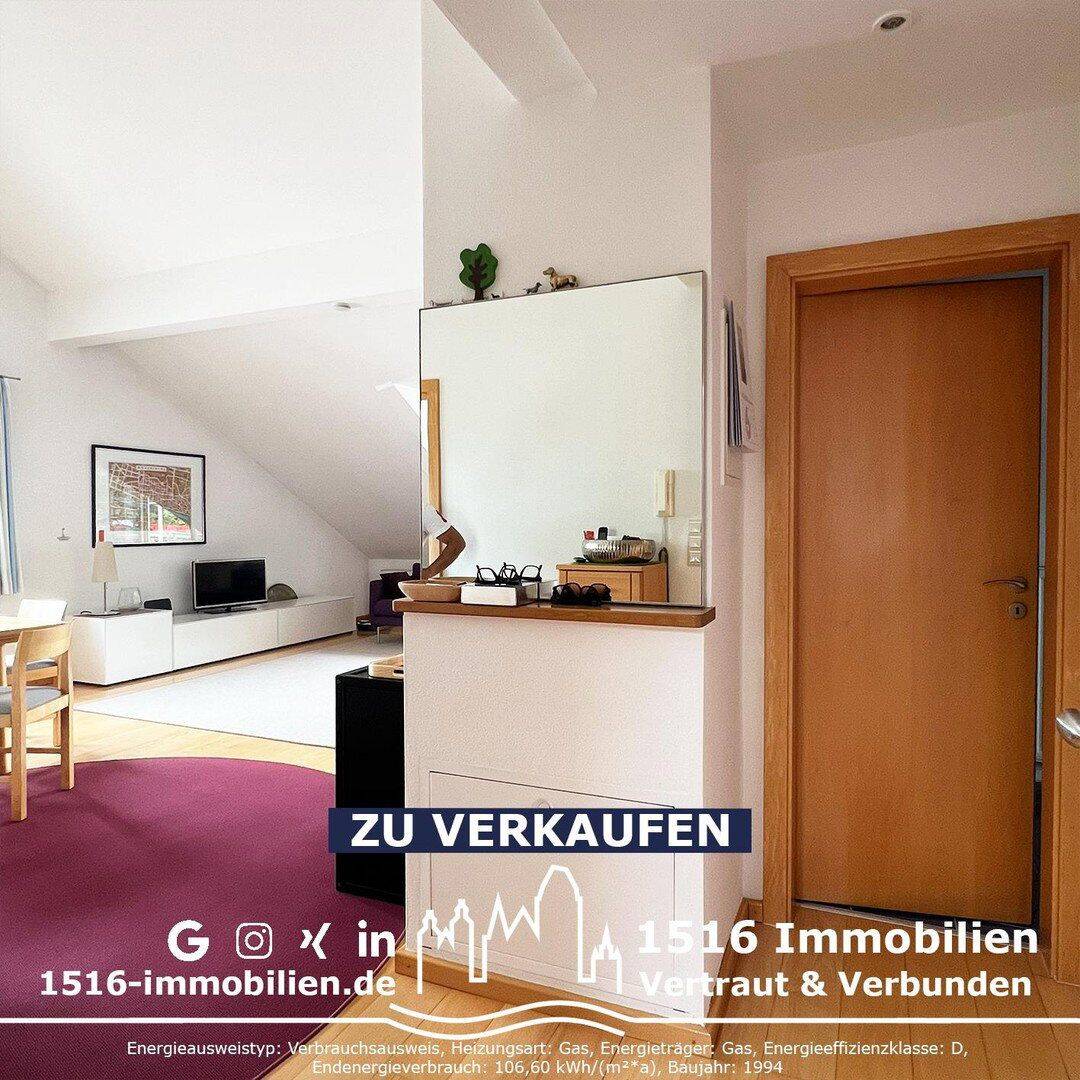 3ZKB Dachgeschosswohnung mit sonnigem Balkon – Ingolstadt – Vorschaubild 4