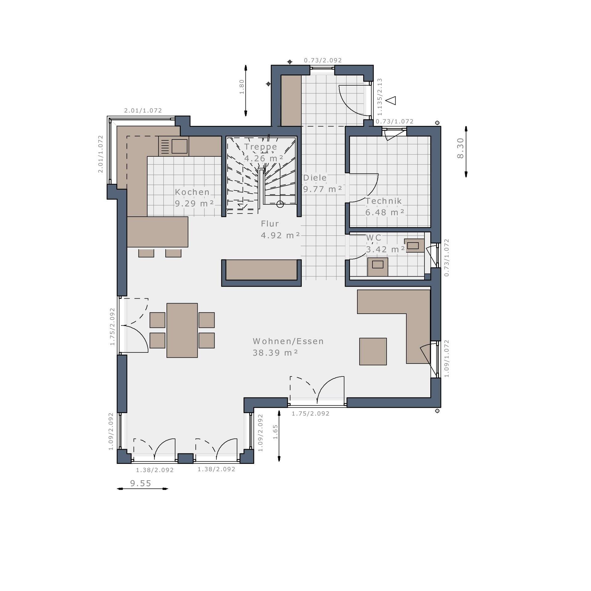 energieeffizienter Neubau KfW mit 4 Zimmer und Grundstück im Süden von Nürnberg – Burgthann – Vorschaubild 6
