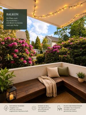 2 ZKB mit Balkon in Hochparterre im Zentrum von Oldenburg – 26121 Oldenburg – Vorschaubild 2