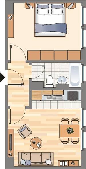 2-Zimmer-Wohnung in Dortmund Bodelschwingh – 44357 Dortmund – Vorschaubild 2