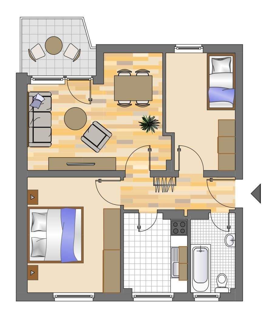 Demnächst frei! 3-Zimmer-Wohnung in Siegen Wenscht – Siegen – Bild 1 von 4