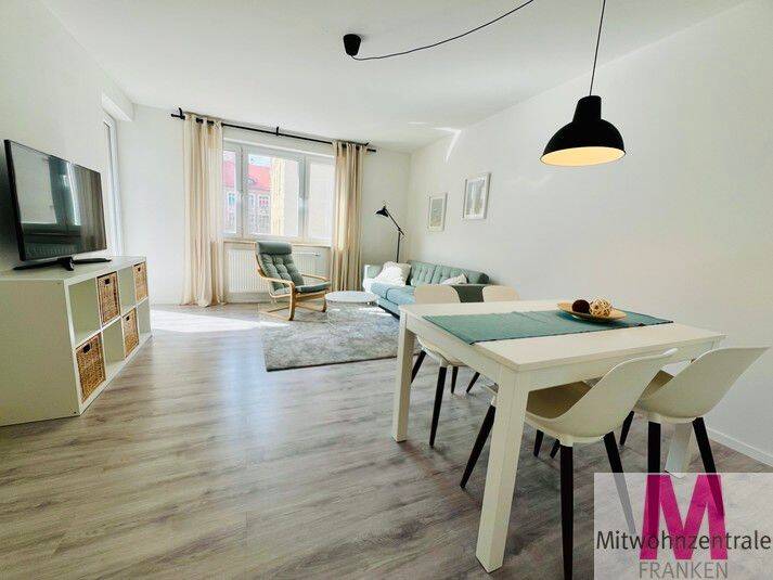 Voll möblierte, modern eingerichtete 3-Zimmer-Wohnung mit Balkon in Schoppershof – Nürnberg – Bild 1 von 9
