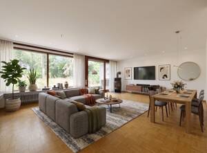 Exklusives Wohnerlebnis im Grünen - Großzügige 5-Zimmer-Erdgeschosswohnung mit privatem Garten am Brasselsberg! – 34132 Kassel – Vorschaubild 4