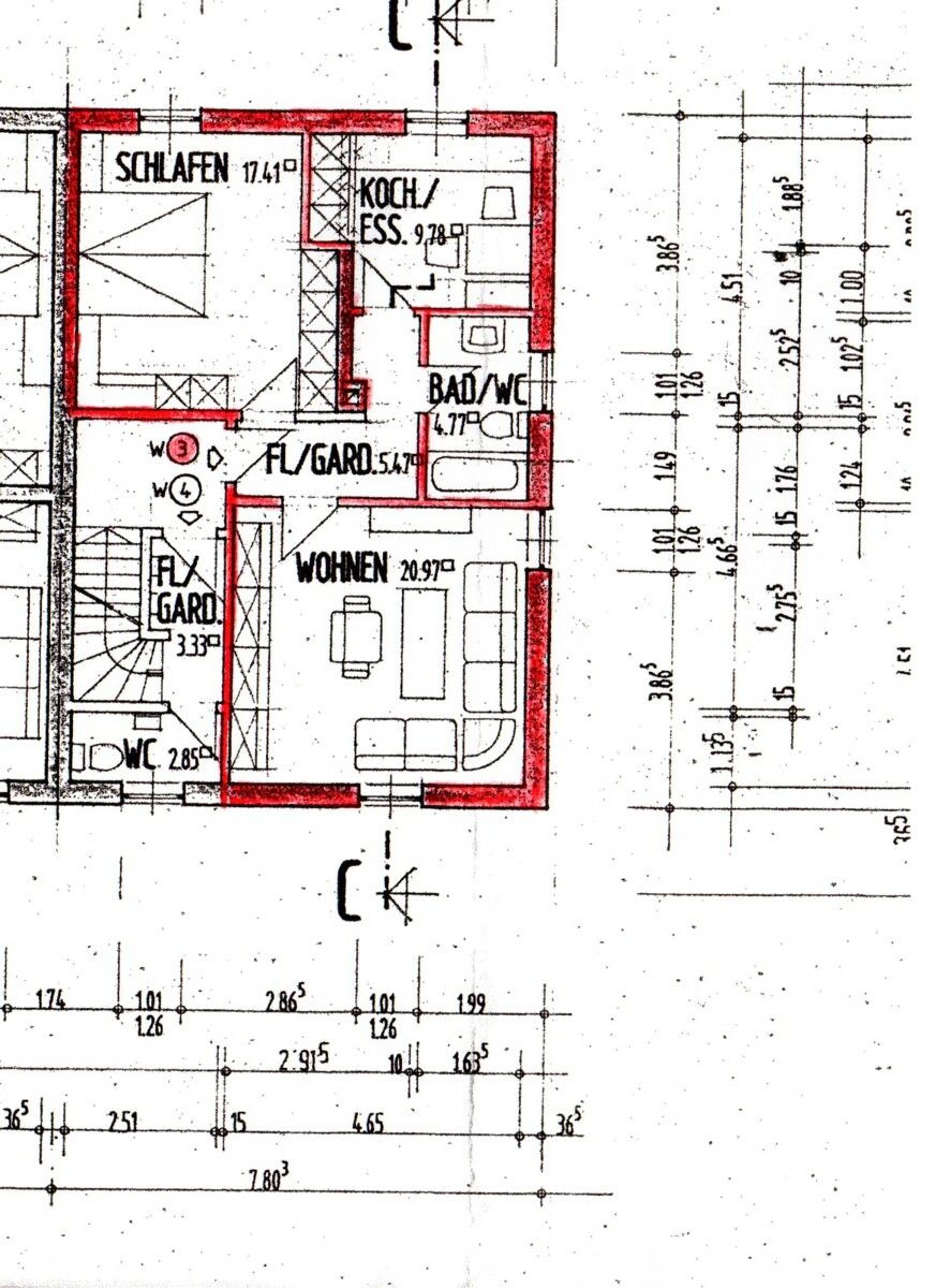 Etagenwohnung in 84489 Burghausen mit 58,4 m² kaufen