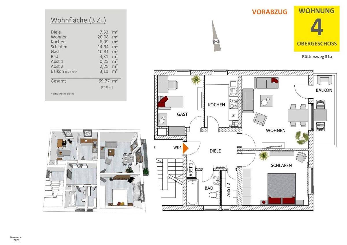 Wohnung in Leverkusen – 51371 Leverkusen – Bild 1 von 4