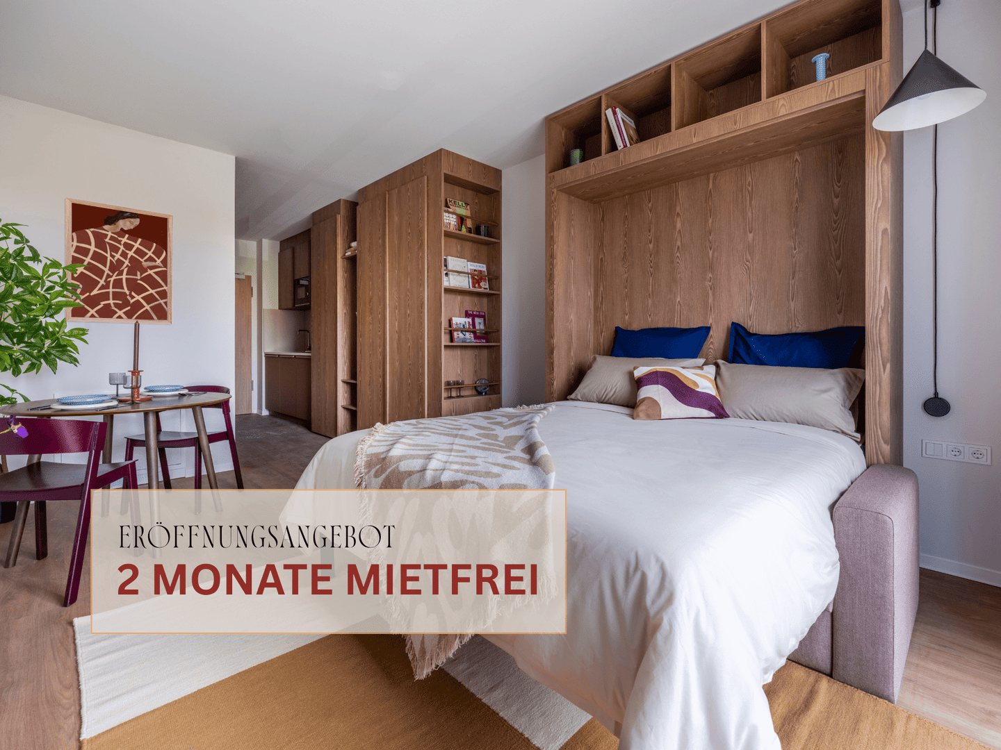 Möblierte Studio Wohnungen mit Gemeinschaftsflächen: Padelplatz, Fitness, Dachterrasse & mehr – Berlin – Bild 1 von 9