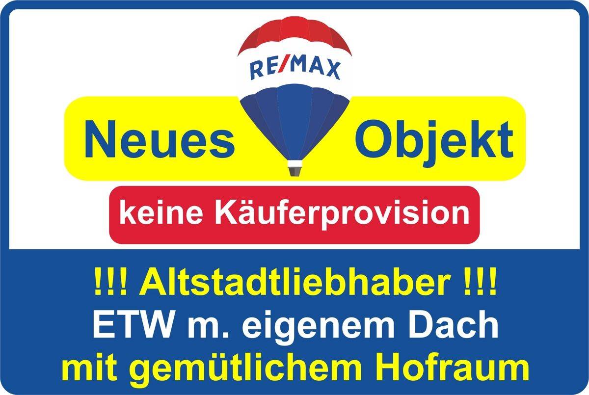 Keine Käuferprovision! Kaufen Sie ab € 350,- mtl.*/Altstadtliebhaber aufgepasst! 4 Zi-ETW & Hofraum!