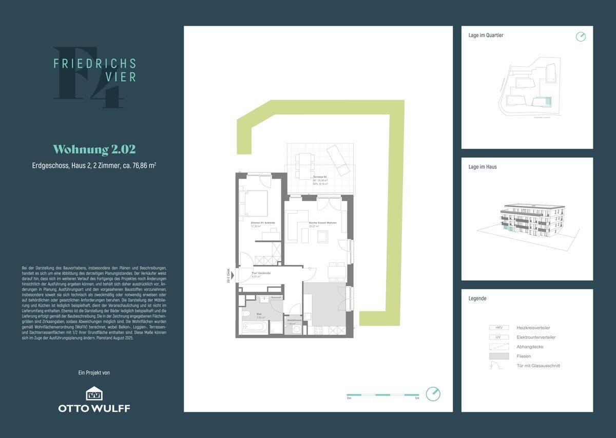 Charmante 2-Zimmer-Neubauwohnung mit Terrasse & Gartenanteil in Hamburg-Poppenbüttel – Hamburg – Vorschaubild 8