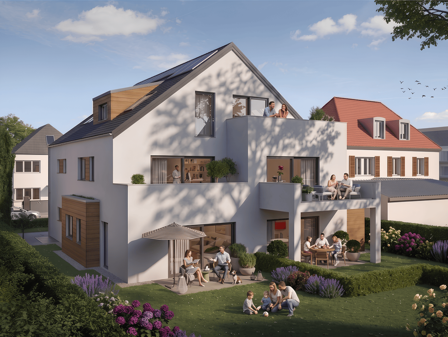 A+ Dachgeschosswohnung mit sonnigem Balkon in Top Lage