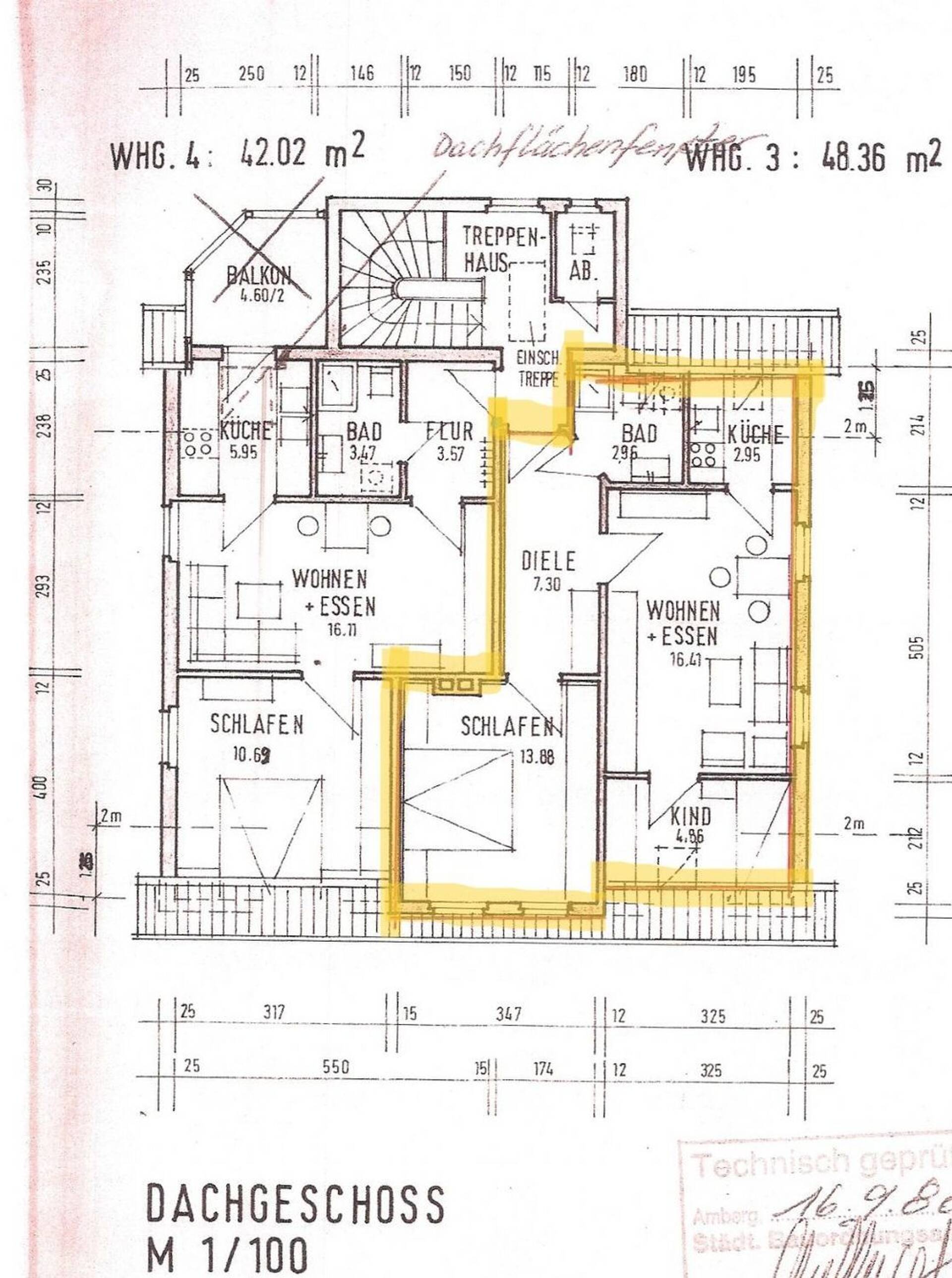 Dachgeschosswohnung in 92224 Amberg mit 47 m² kaufen