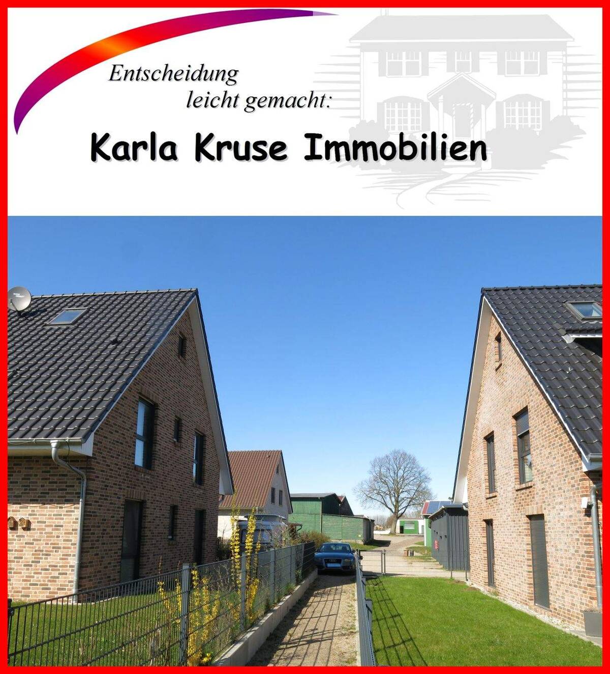 Selber bewohnen und mit 3 WE finanzieren! Wer beide kauft, spart!Zwei nebeneinander liegende energieeff.top-Neubauten/teilverm. in Lübeck-Oberbüssau – 23560 Lübeck – Bild 1 von 9