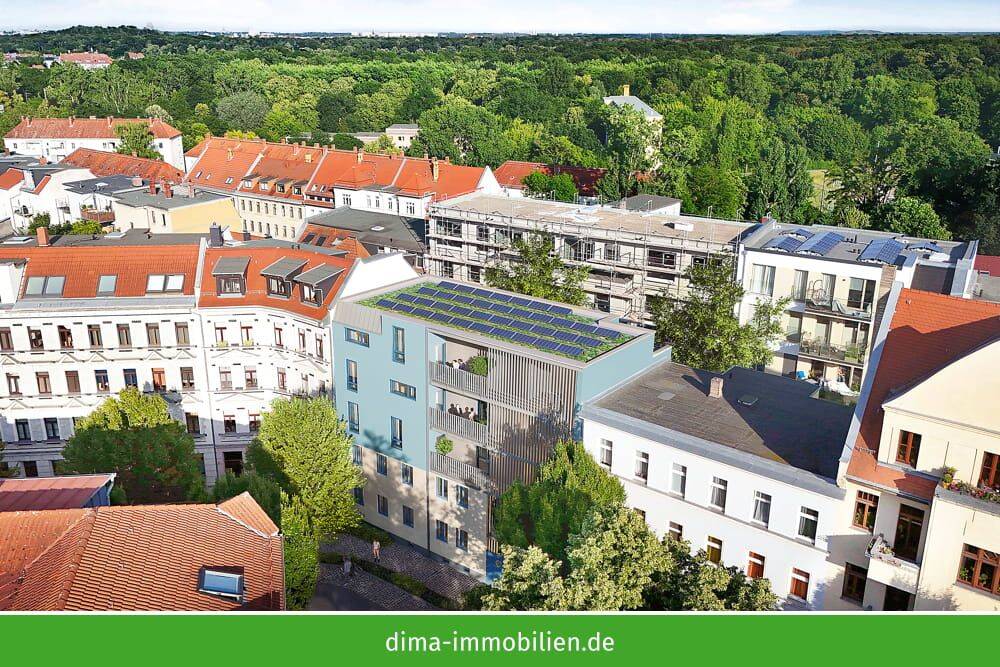 Moderne DG-Maisonette nähe Volkspark mit Süd-Balkon, 2 Bädern, Aufzug, Garage u.v.m. – Leipzig – Vorschaubild 7