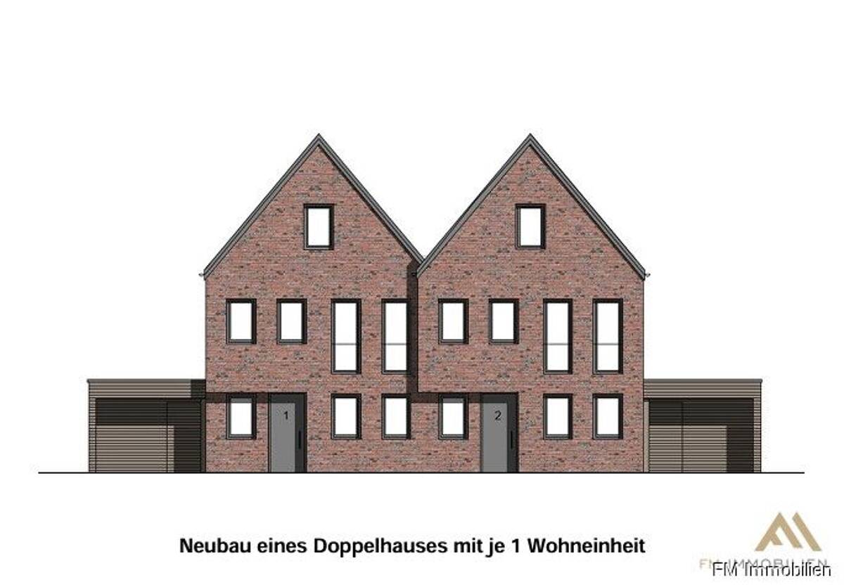 Exklusive Doppelhaushälfte in Oldenburg - Effizienzhaus 40 | 4 Zimmer | Carport – 26135 Oldenburg – Bild 1 von 2