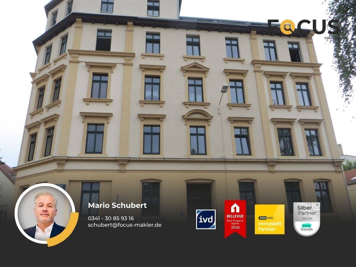 Lindenau - perfekte 2er-WG-Wohnung unweit des Lindenauer Marktes mit Tageslichtbad