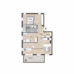 SUNHILL - heute Kapitalanlage -> im Alter Selbstnutzung - helle Neubau 3-Zimmer-Wohnung in Top-Lage – 91054 Erlangen – Vorschaubild 7