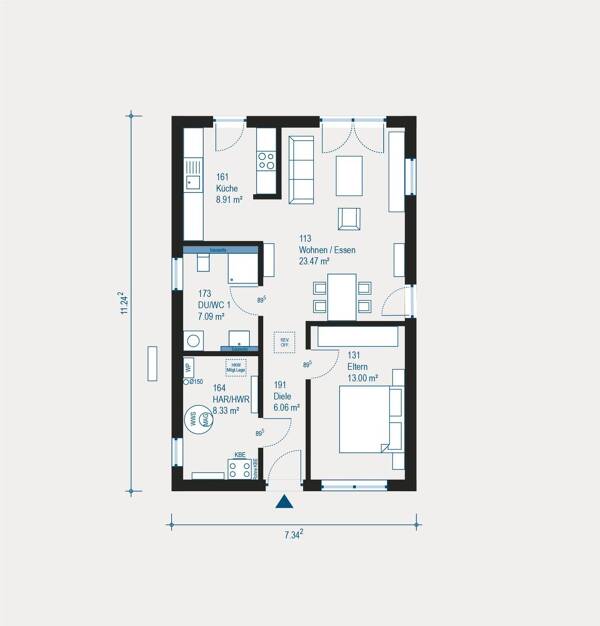 Bungalow in 67454 Hassloch mit 66,86 m² kaufen