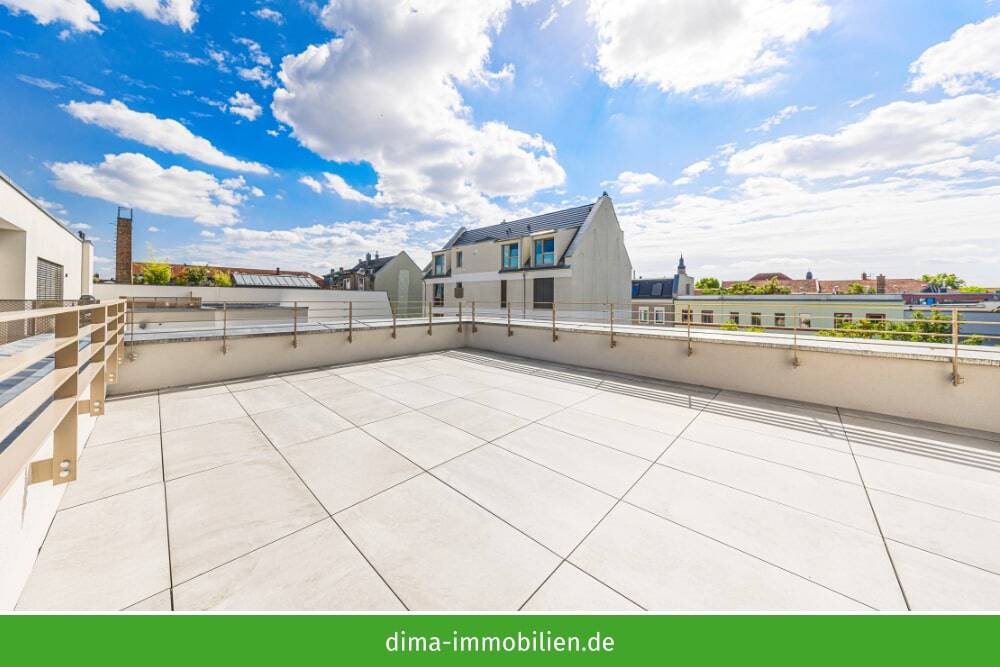 Penthouse im Hinterhaus mit großer Sonnen-Terrasse, Kamin, Einbauküche, TG-Stellplätzen u.v.m. – Leipzig – Vorschaubild 9