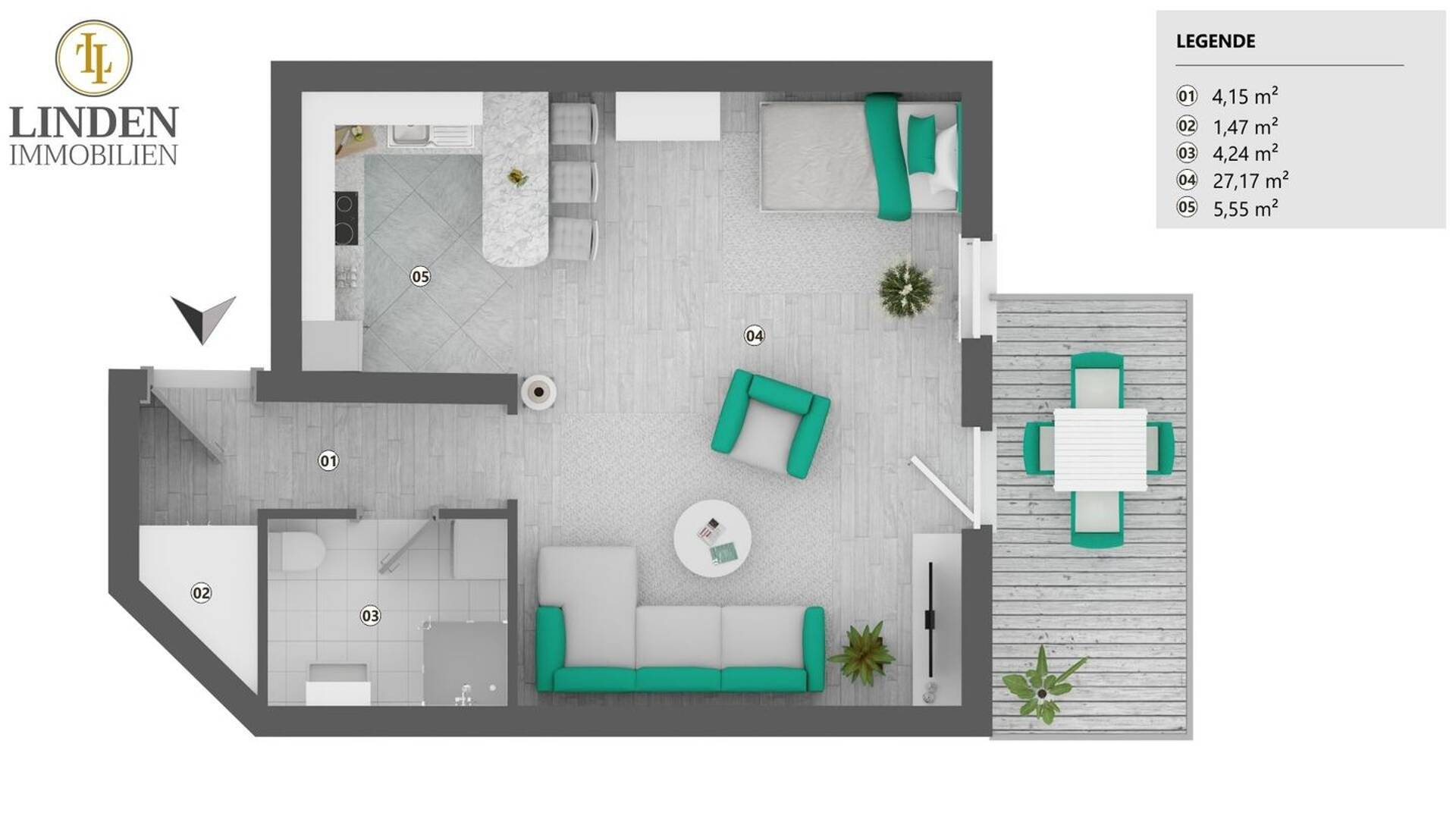 Souterrainwohnung in 96215 Lichtenfels mit 43 m² kaufen