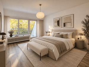 Oberkassel: Erstbezug nach Sanierung - lichtverwöhnte 2-Zimmer-Wohnung mit Balkon und Einbauküche! – 40545 Düsseldorf – Vorschaubild 3