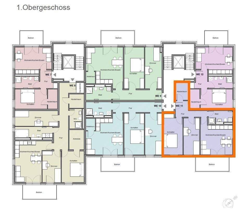 Charmante Wohnung in Jena-Nord (WE11) *Neubau in bester Lage im EH55 Standard* Provisionsfrei – Jena – Vorschaubild 2
