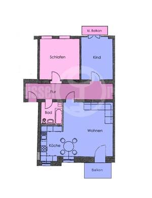 *Einzigartige 3-Raum-Altbau-Wohnung l Stuck l 2 Balkone l freier Blick ins Grüne!* – 1159 Dresden – Vorschaubild 2
