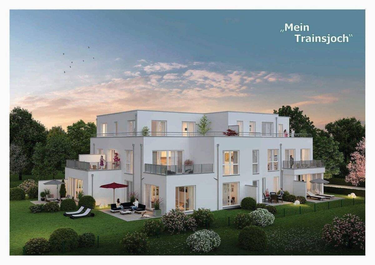 Bezug in 2026! keine Vorfinanzierung! Neubauprojekt: 3-Zimmer-Whg. (Nr.7) im 1. OG mit 20m² großer Sonnenterrasse in ruhiger grüner Lage. – 81825 München – Bild 1 von 9