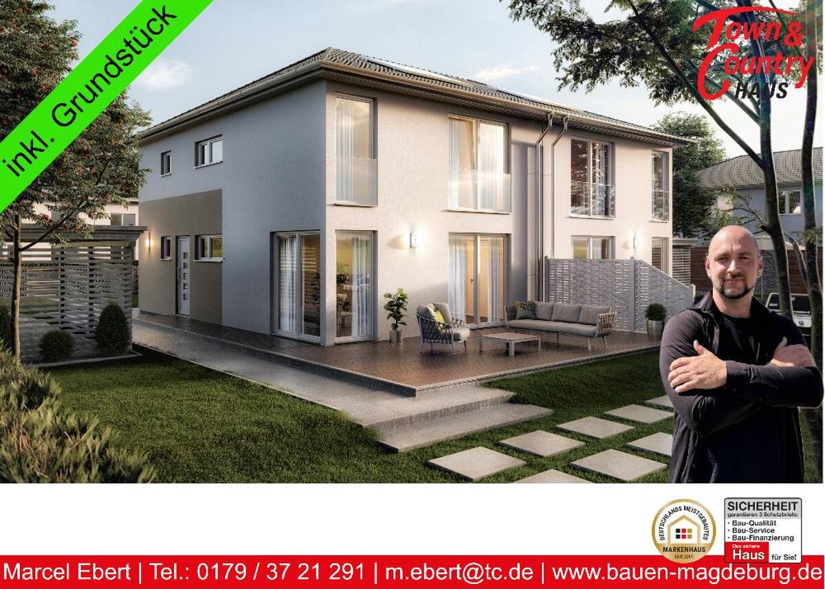 Mit Familie bauen oder clever investieren - Doppelhaushälfte in Magdeburg – 39110 Magdeburg – Bild 1 von 8