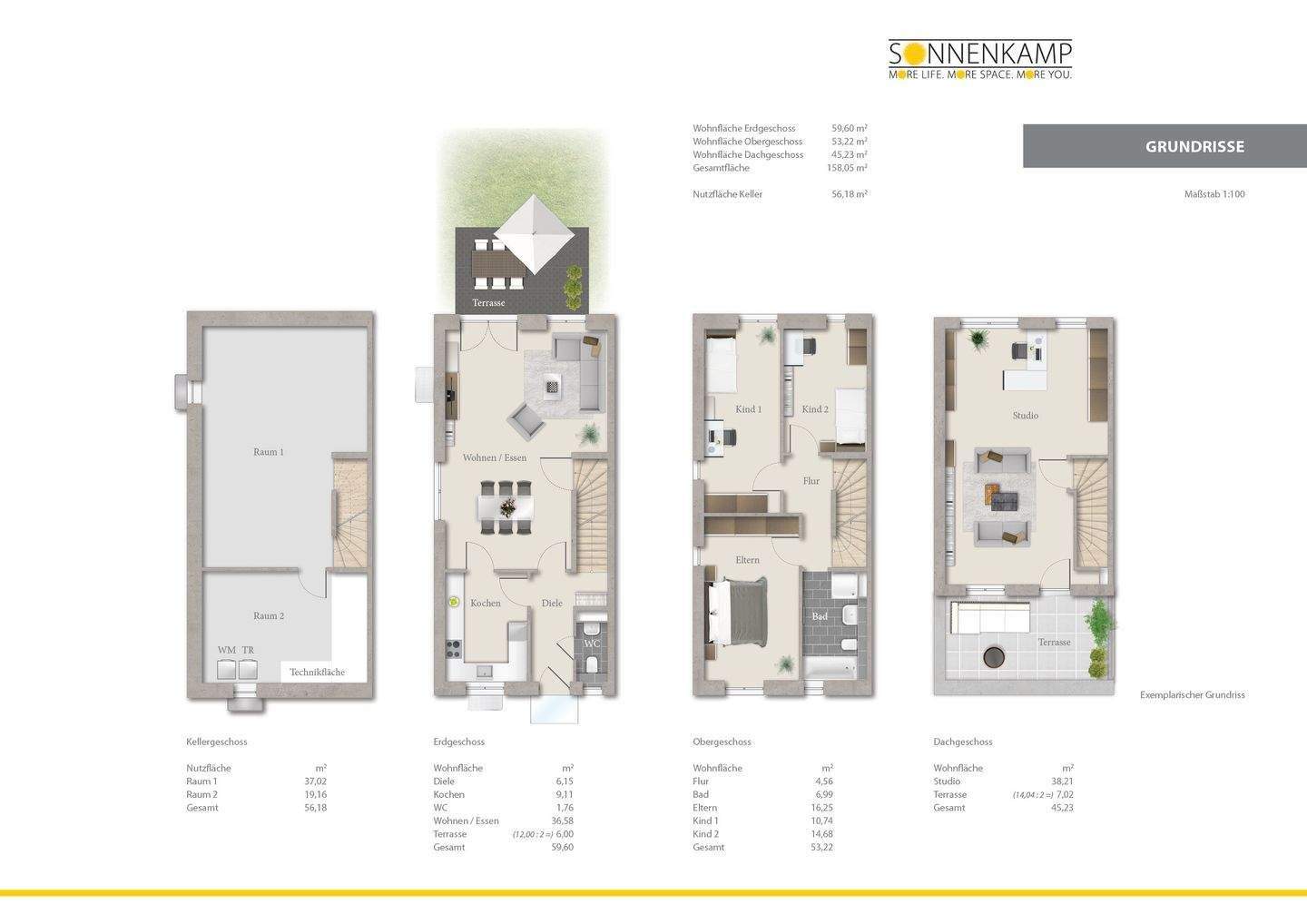 Ihr neues Zuhause: Modernes Mietreihenendhaus mit großzügigem Grundstück – Wolfsburg – Vorschaubild 2