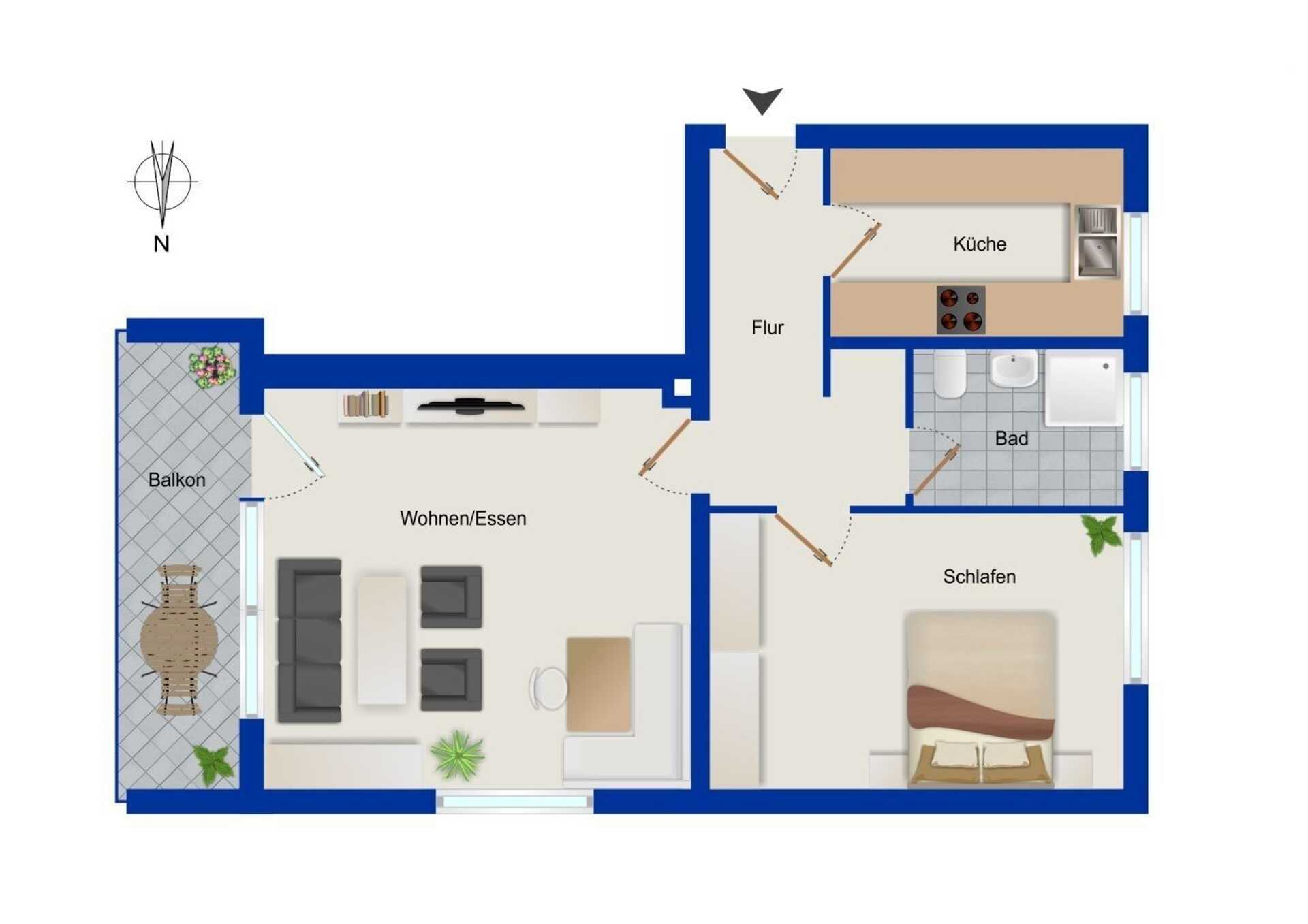 Etagenwohnung in 87561 Oberstdorf mit 56,05 m² kaufen