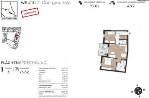 Moderne 3-Zimmerwohnung in guter Lage in Fürth – 90766 Fürth – Vorschaubild 2