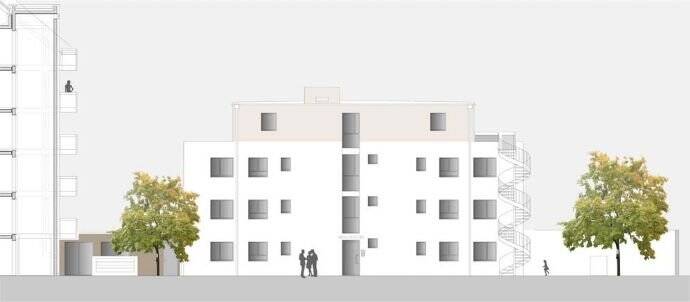 2-Zi-Dachterrassen-Wohnung barrierefrei in Nürnberg-Süd, Bezug nur mit Wohnungsberechtigungsschein Stadt Nbg. Einkommensstufe 2 – Nürnberg – Vorschaubild 3