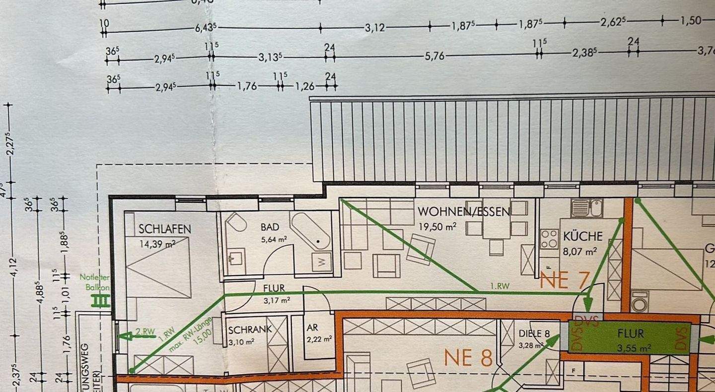 2-Zimmerwohnung im DG - mit 1 Pkw-Stellplatz