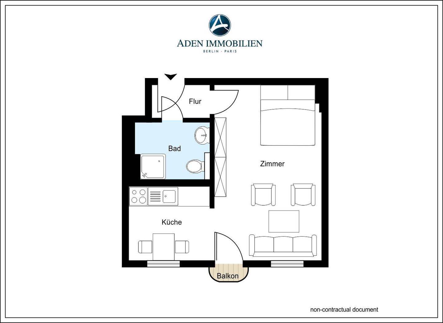 Im Samariterviertel! 1-Zi. Altbauwohnung, Balkon + EBK! – Berlin – Vorschaubild 4