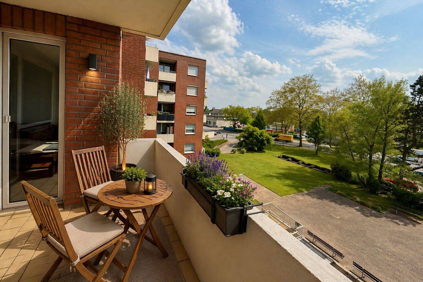 Barrierearme, modernisierte 2-Zi-Whg mit Aufzug, Loggia und Einbauküche im Duisburger Süden – Duisburg – Vorschaubild 9