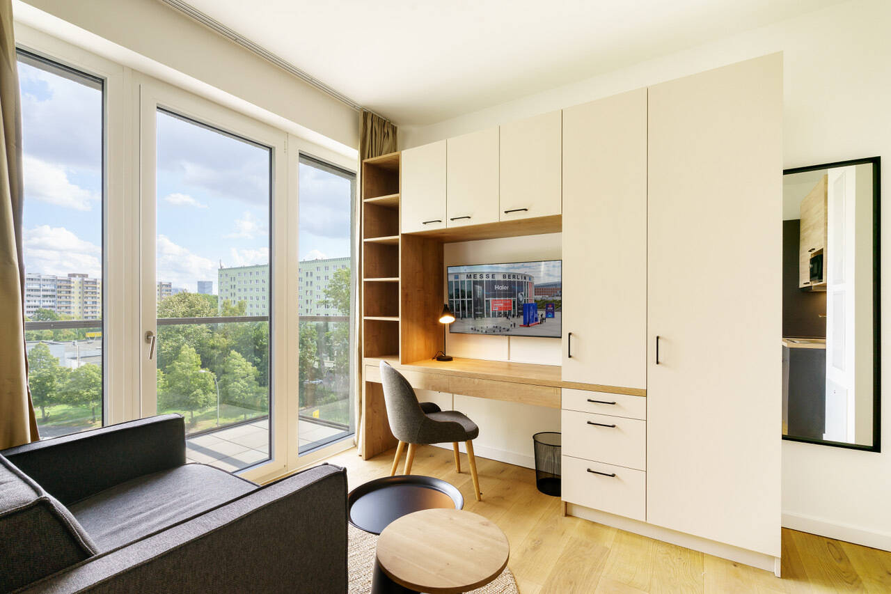 Business-Apartment with registration, including broadcasting fee (GEZ) and other amenities!