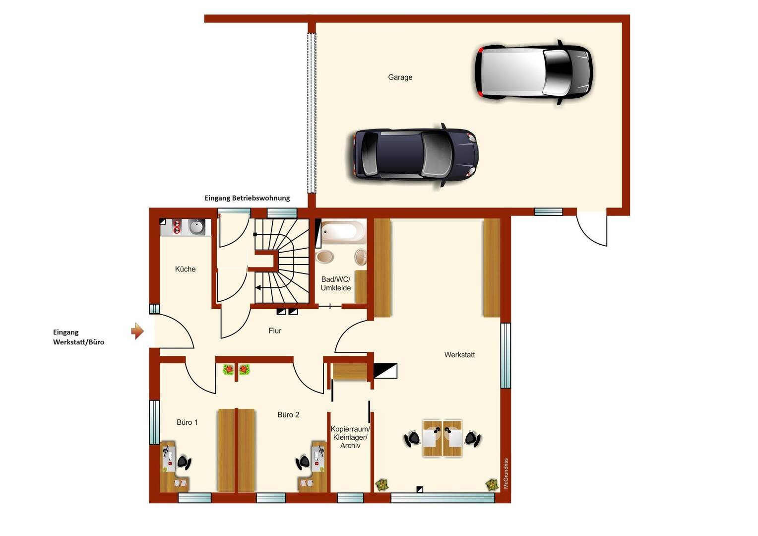 Wohnen und Arbeiten in einem Haus in ruhiger Lage – Geretsried – Vorschaubild 9