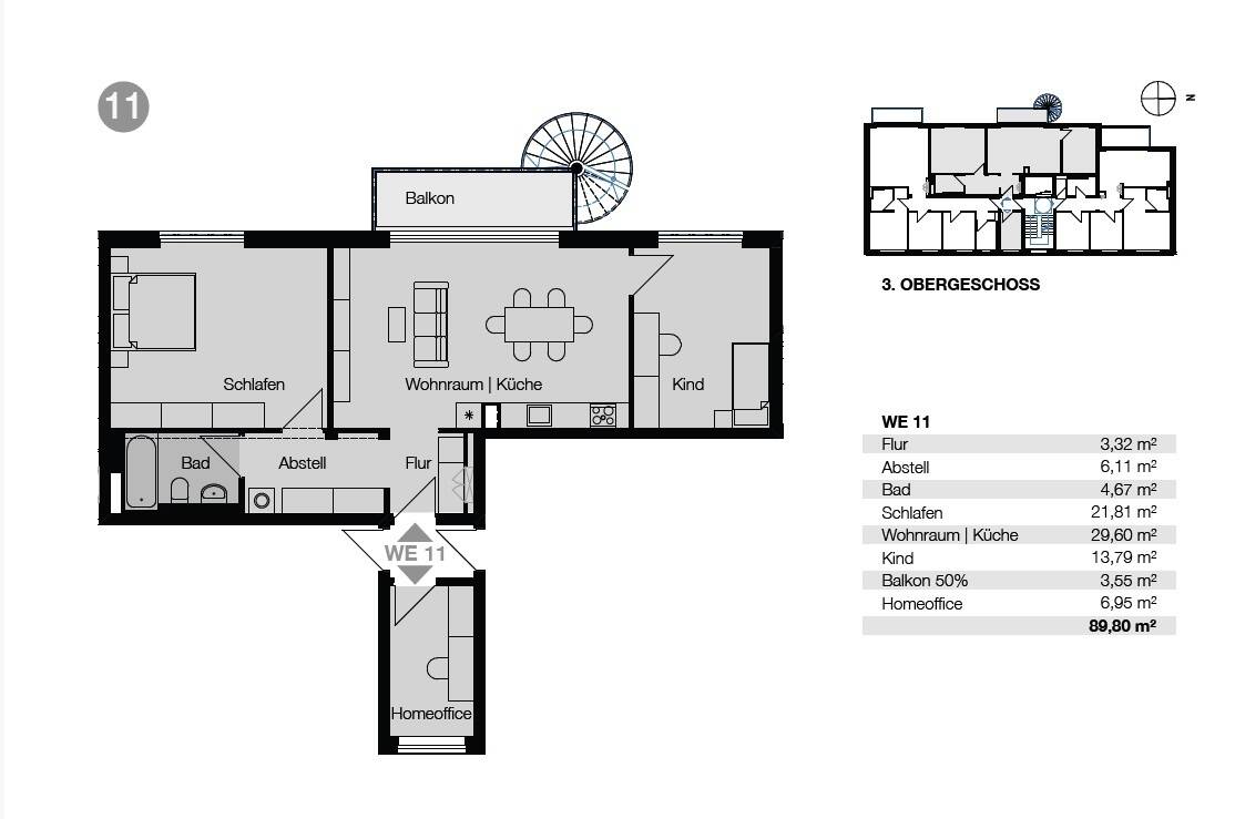 Großzügige 3- Raum Wohnung - Fertigstellung III . Quartal 2026 – Leipzig – Vorschaubild 6