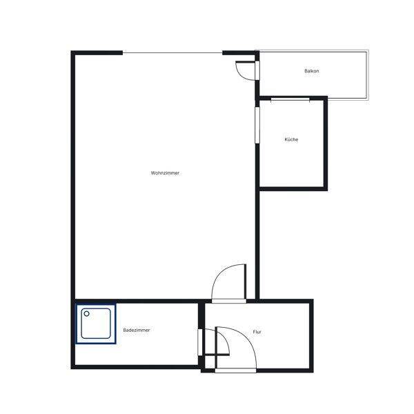 Renovierte 1-Zimmer-Wohnung mit ca. 36 m² und Balkon in Hannover-Mitte – Hannover – Vorschaubild 2