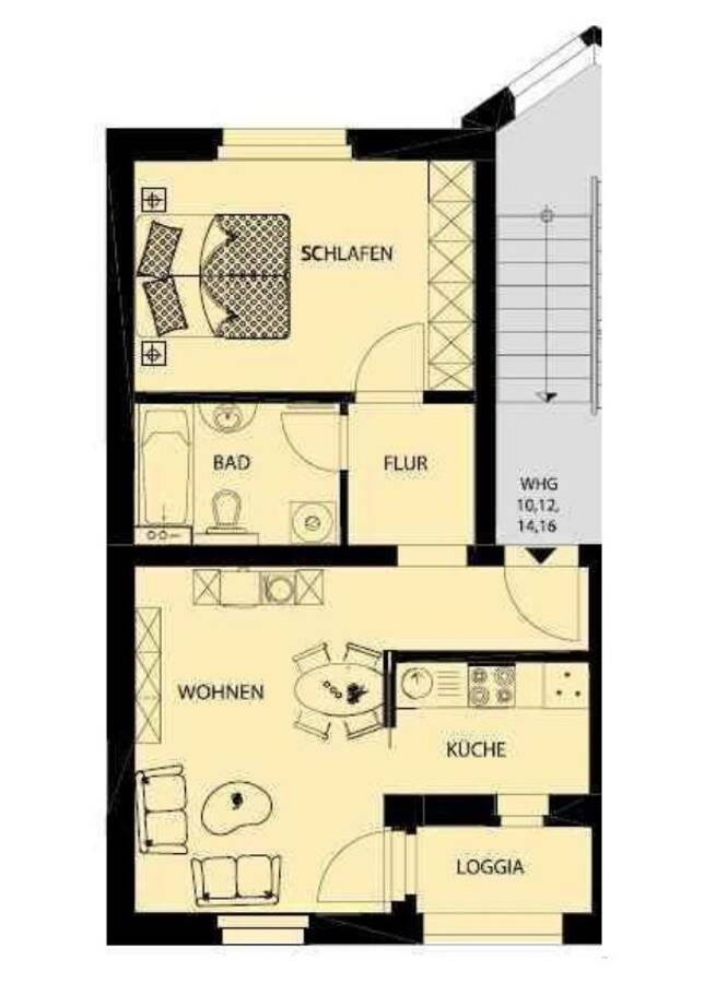 2-Raum Wohnung in guter Lage / vermietet – Leipzig – Vorschaubild 4