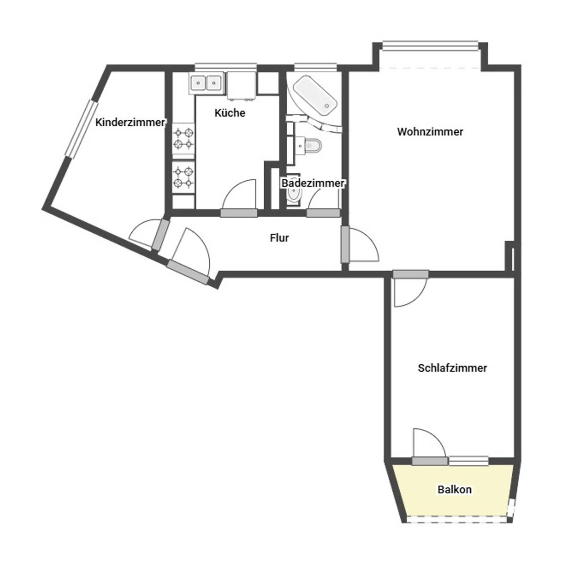 Etagenwohnung in 30167 Hannover mit 54,07 m² kaufen