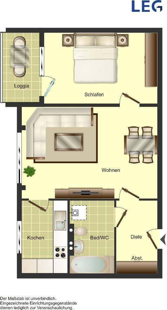 Demnächst frei! 2-Zimmer-Wohnung in Solingen Mitte – Solingen – Vorschaubild 9