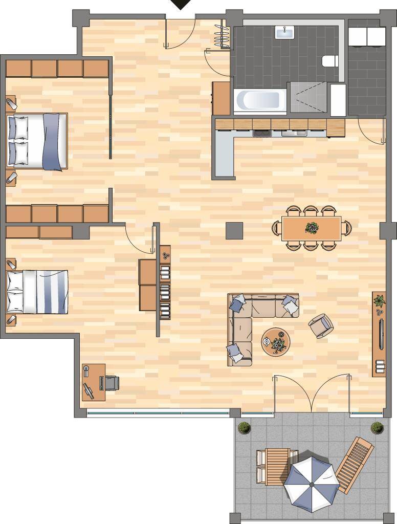 1-Zimmer-Wohnung in Bremen Woltmershausen – Bremen – Vorschaubild 3