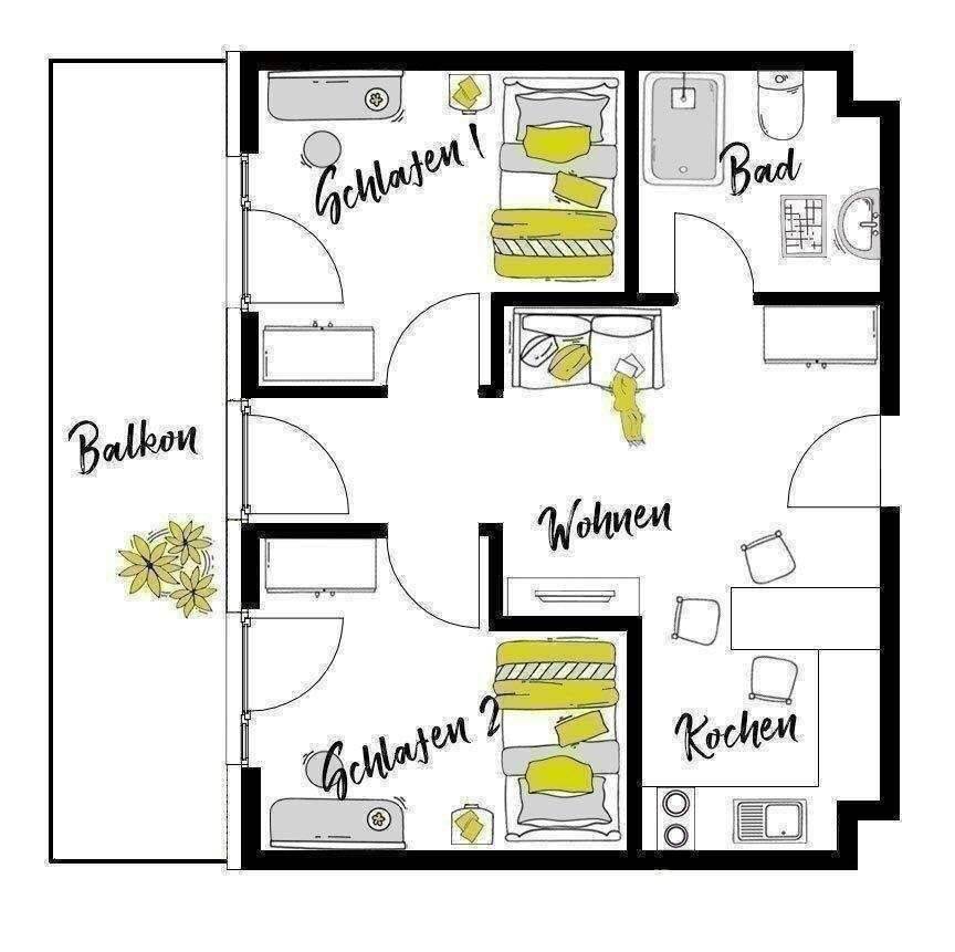 Möblierte Doppel-Apartments (2er WG) - Fußläufig zur PH