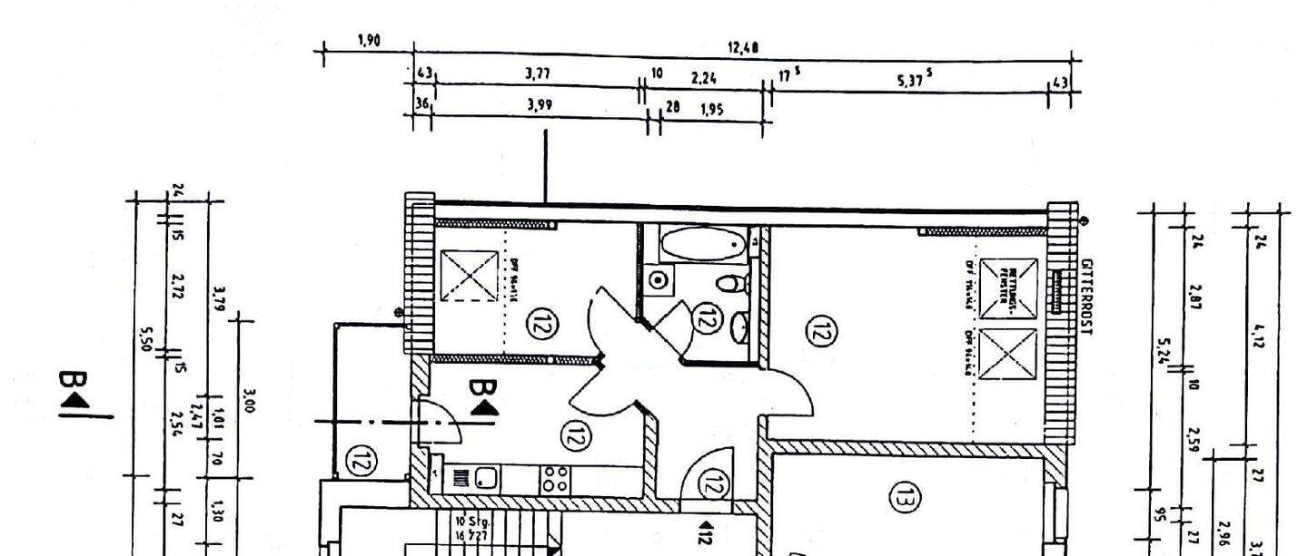 ruhige Seitenstraße auf dem Kaßberg, großer Innenhof, mit Balkon – Chemnitz – Vorschaubild 2